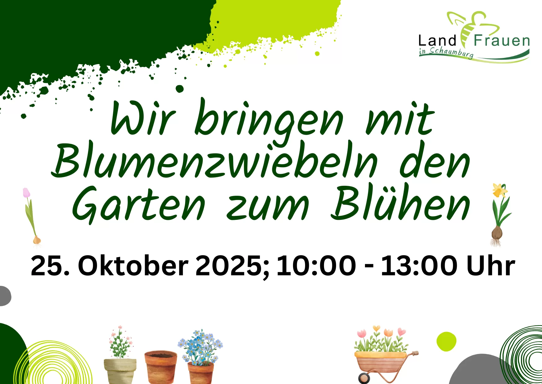 Wir bringen mit Blumenzwiebeln den Garten zum Blühen