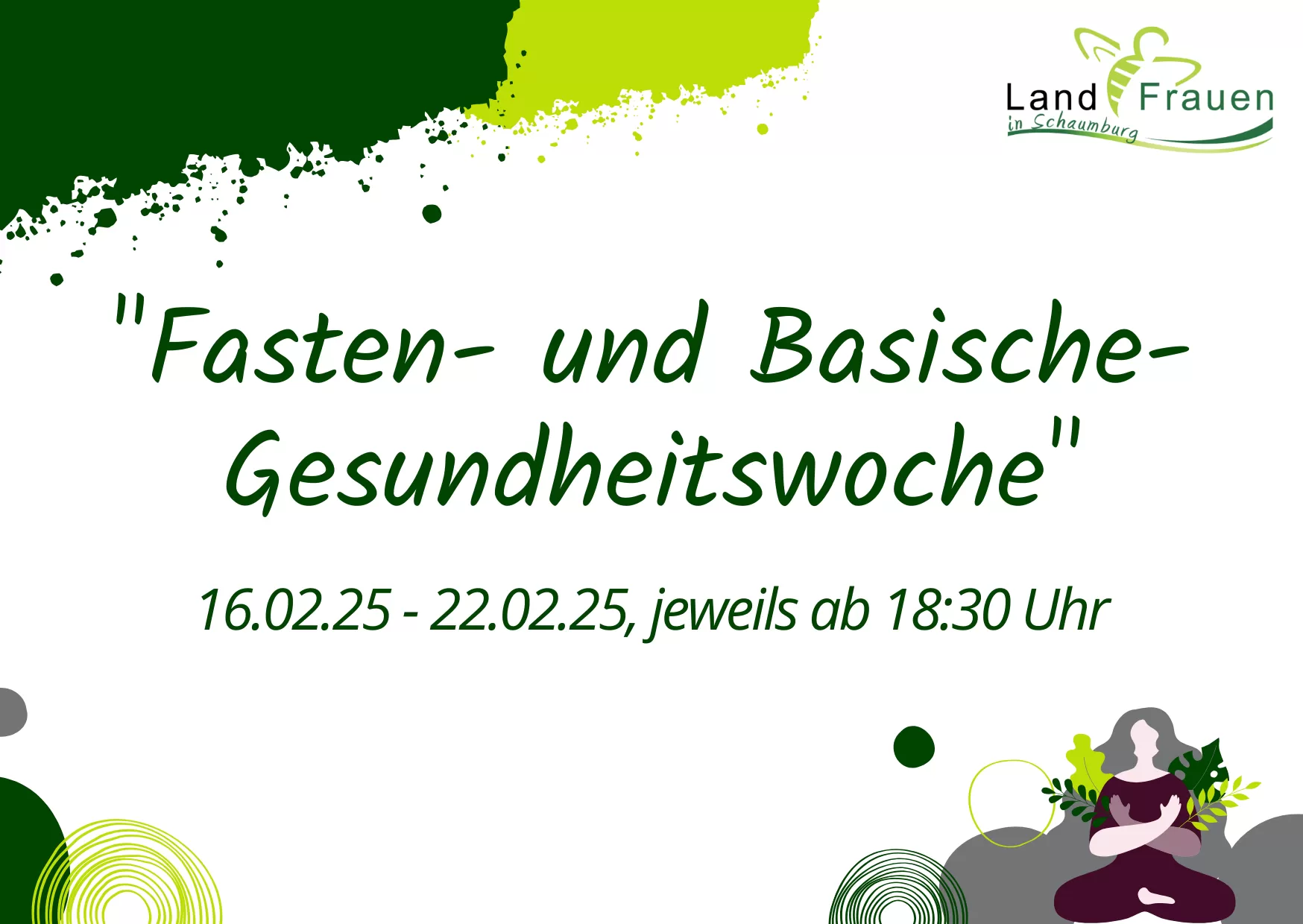 Fasten- und Basische-Gesundheitswoche (ausgebucht)