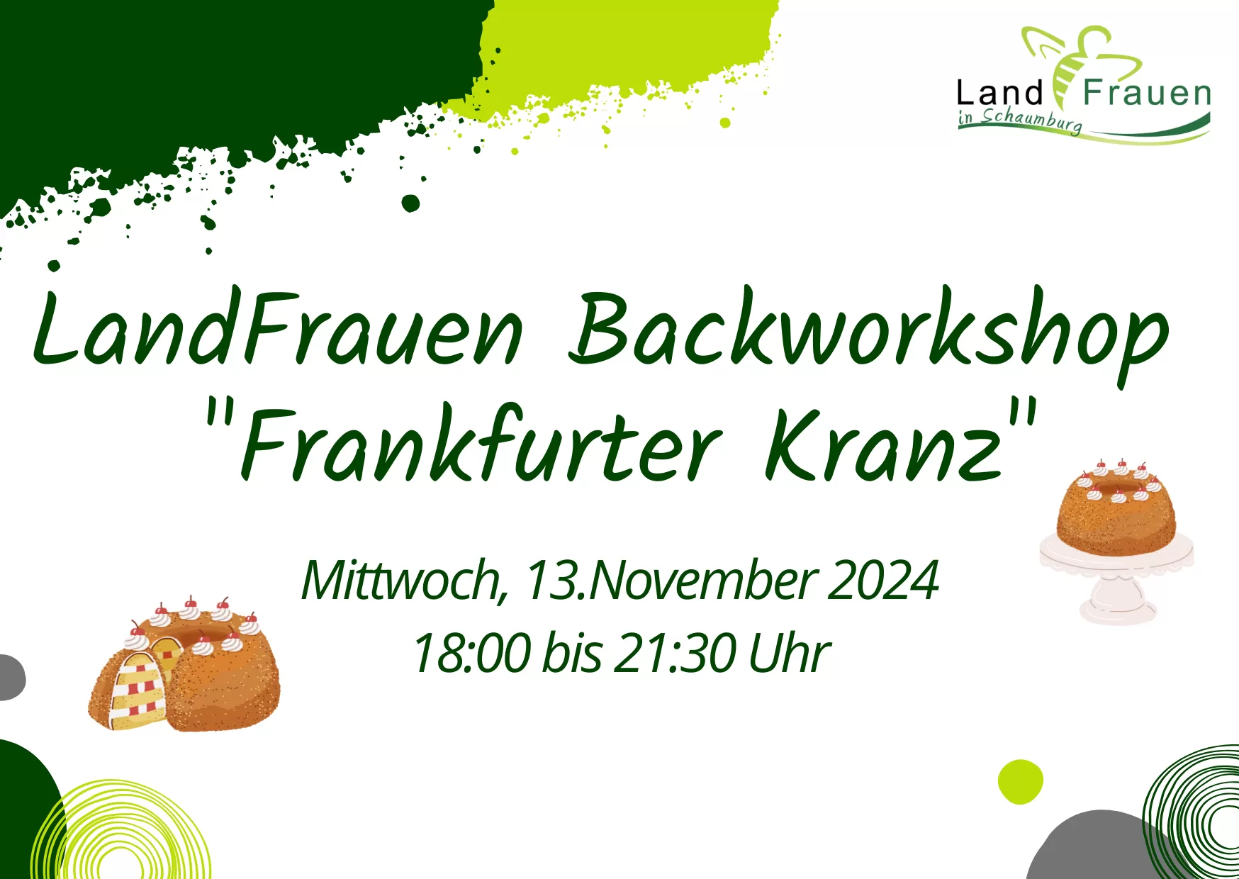 LandFrauen Backworkshop  „Frankfurter Kranz“