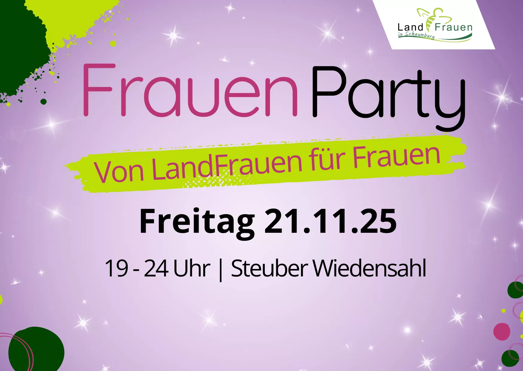 Frauen Party 21. November 2025 Steuber Wiedensahl