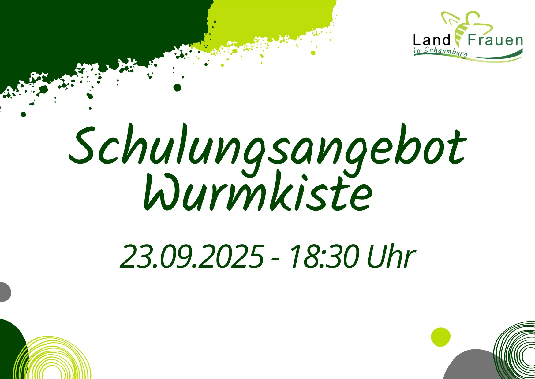 Schulung: Kompostierung und Einsatz der Wurmkiste mit Kindern