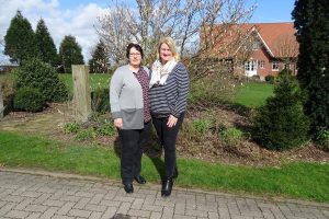 V.r.n.l.: Annette Blume (1. Vorsitzende), Stefanie Friedrich (2. Vorsitzende)